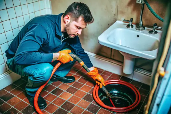 technician-unclogging-drain-with-snake-plunger_857340-11773